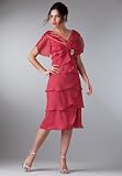 Roamans Plus Size Tiered A-Line Dress