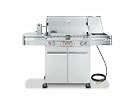 Weber 2840301 Summit S-470 Natural Gas Tuck-Away Rotisserie Grill, Stainless Steel