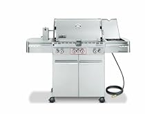 Weber 2840301 Summit S-470 Natural Gas Tuck-Away Rotisserie Grill, Stainless Steel