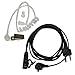 HQRP 2 Pin Acoustic Tube Earpiece Headset Mic for Vertex VX-200, VX-310, VX-500, VX-510, VX-510L + HQRP UV Meter