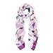 Elegant Birds Print Fashion Scarf, White
