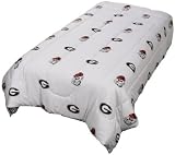 Georgia Bulldogs Comforter Set - Rotary Print - White