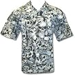 Skulls All Over Biker Shirt, Overdose, Dragonfly