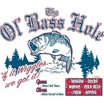 Funny Fishing Youth Sweatshirt : The Ol Bass Hole - Largemouth Bass