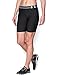 Under Armour Women's HeatGear Armour Long Short, Black (001)/Metallic Silver, Large