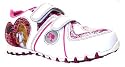 Barbie Girls 100 Percent Fabulous Dual Velcro Strap Glitter Trainers