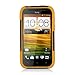 Eagle Cell PHHTCONESVYSTYEBK HypeKick Hybrid Protective Gummy TPU Case with Kickstand for HTC One SV - Retail Packaging - Yellow/Black
