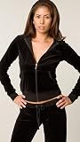 Juicy Couture - Juicy Couture Black Velour Hoodie