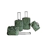 American Flyer Travelwinds Brocade 4 Piece Luggage Set