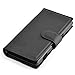 Sony Xperia M Case , CADORABO [Stand Feature] [Ultra Low Profile] Xperia M Case Wallet [BLACK] PU Leather Wallet Case with STAND Flip Cover for Xperia M - BLACK [Lifetime Warranty]