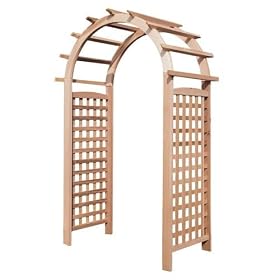 English Rose 42 Arbor by Rustic Natural Cedar
