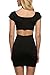 Zeagoo Women's Sexy Off Shoulder Cut out Bodycon Mini Dress Summer Dresses