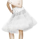 Hell Bunny Petticoat SWING LONG white/white