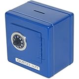 Children's Metal Coin Safe Bank (Blue)