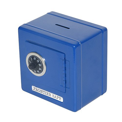 Children's Metal Coin Safe Bank (Blue)