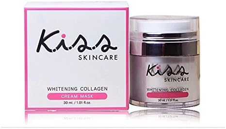 Beauty Set : K.I.S.S Whitening Collagen Cream Mask Whitening Collagen Cream Mask Apply a thick mask over the face and neck. [Free Facial Hair Epicare Spring A1Remover]