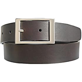 Belt By Ardente, Black brown Reversible, 1-1 4 Wide, Clip-on Center Bar Buckle,style - 11142