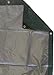 Kotap 10 x 10 Ft. Heavy-Duty Protection/Coverage Tarp, 8-mil, Reversible, Multi-Use, Waterproof, Green-Silver, (TGS-1010)