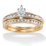 2-Piece Diamond 10k Gold Bridal Set