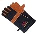 Grill Helper -- HEAT RESISTANCE Barbecue Extra Long Suede Leather Gloves, 100 % Cotton Lining