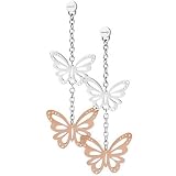 brosway ブロスウェイ FANTASY Earring ピアス - 2 butterflyes/1 gold plated FS24の画像