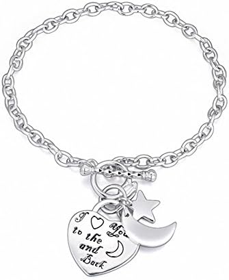 Shatefashion "I Love You to The Moon and Back" Layered Bracelet Plating