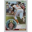 1983 Topps Tony Gwynn Baseball Rookie Card In Protective Display Case