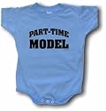 Part-Time Model Logo Baby/Infant Onesie 6 Month Blue