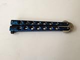 Solid Stainless Steele Buterfly (Blue)