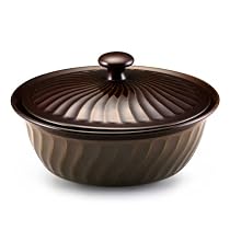 Paula Deen 10 Inch Stoneware Round Covered Casserole, Green