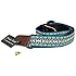 MUSIC FIRST Country style Soft Cotton & Genuine Leather Ukulele Strap Ukulele Shoulder Strap Version 2.0