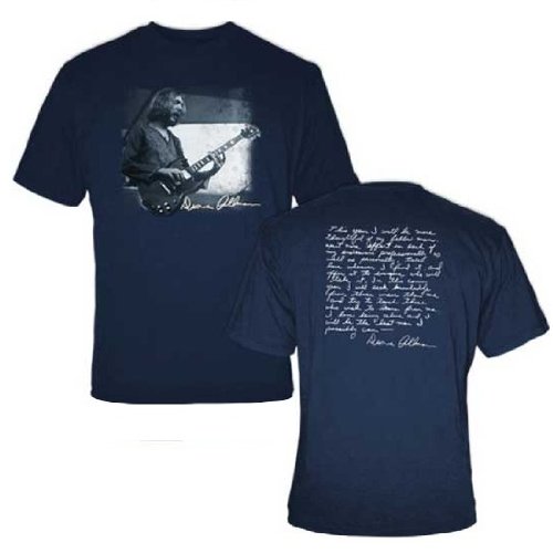 Duane Allman 'Quote' Navy 2-Sided T-Shirt