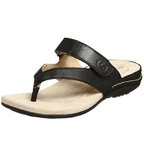 Rockport Women's A'Janae Thong,Black,7.5 M