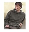 Cotton Hooded Sweatshirt with Front Pockets Preshrunk Garment Dyed Soft Cotton