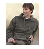 Cotton Hooded Sweatshirt with Front Pockets Preshrunk Garment Dyed Soft Cotton