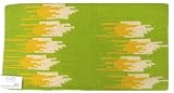 Mayatex Saddle Blanket - Racing Horses - Lime and Yellow