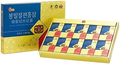 GANGWON 6YEAR OLD RED GINSENG Honeyed Korean Red Insam Slices 20g X 10pack