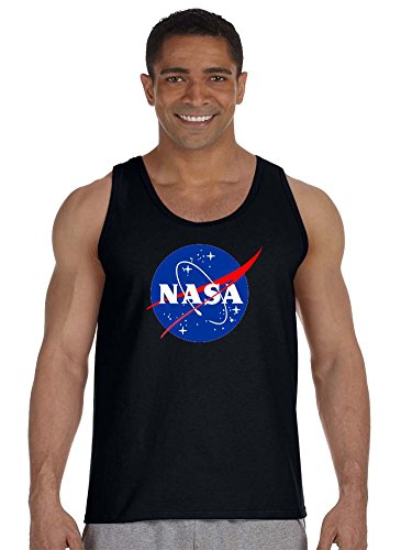 NASA Logo Tank Top Shirt Space Shuttle Rocket Science Geek Tee