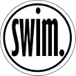 BaySix Swim. Round Decal