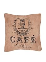 ICONS CORNER Cojín Piel De Cabra (Cuero / Negro)