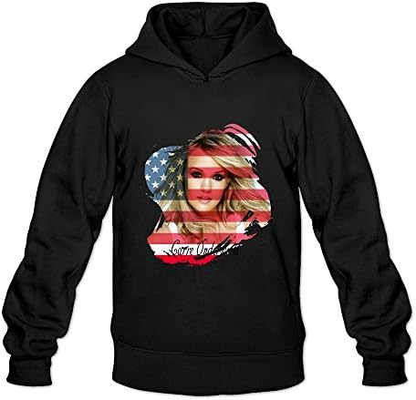 FANNG Men's Carrie Underwood Logo Hoodies Black S