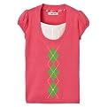 Girls' Cherokee&reg; Short-Sleeve 2-fer Sweater - Full Bloom Pink