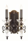 Waterford Crystal Carina Sconce Double Arm - Oil Rubbed Bronze