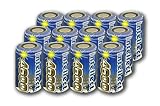 12 pcs of Intellect NiMH SubC 4600mAh high capacity Rechargeable batteries with tabs