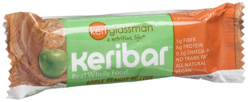 KeriBar Apple Peanut Butter, 12-Count 1.4-Ounce Bar by KeriBar
