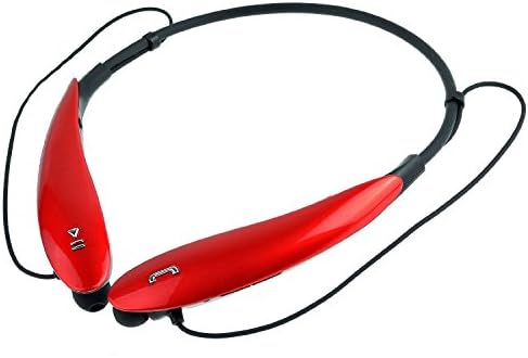 Universal HBS-800S Wireless Stereo Bluetooth 4.0 Headset Universal Vibration Neckband Style Headset Earphone Headphone For cellphones such as iPhone, Nokia, HTC, Samsung, LG, Moto, PC, iPad, PSP and so on & enabled Bluetooth (red)