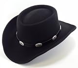 Stevie Ray Vaughn Black Wool Gambler Hat XL