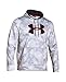 Under Armour Men's Armour Fleece Big Logo Pattern Hoodie, White (102)/Red, Large
