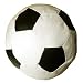 Faux Leather Black & Cream Football Bean Bag with Beans Large 6 cuft