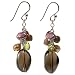 Handmade Freshwater Gold Pearl Earrings With Amethyst, Smoky Quartz & Sterling Silver